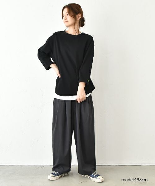 her.｜7分袖刺繍カットソー [[CE3CT230701B]][C]