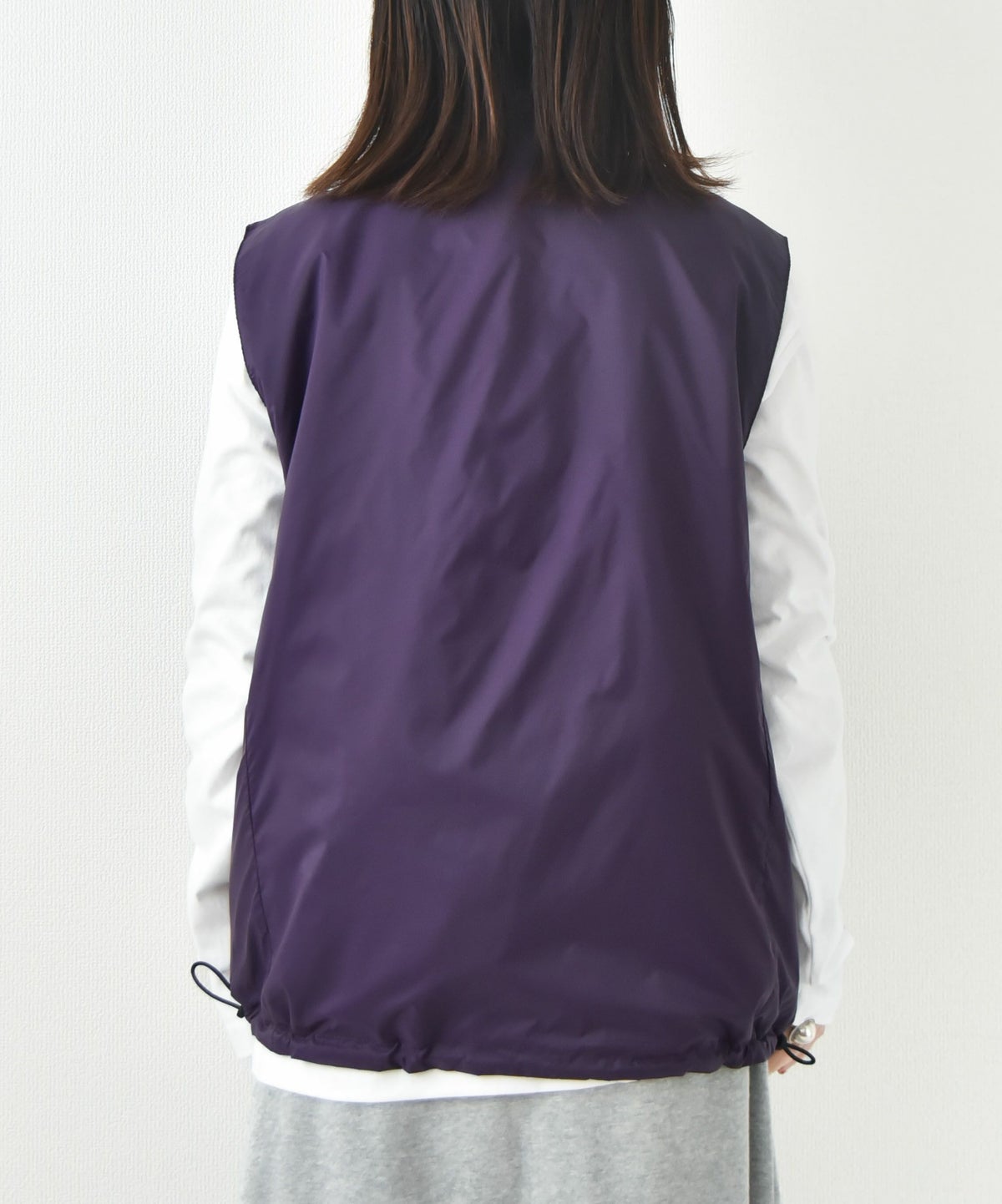 TAION｜NON DOWN MOUNTAIN REVERSIBLE W-JIP VEST [[TAION-R002WZNDMT]][D]