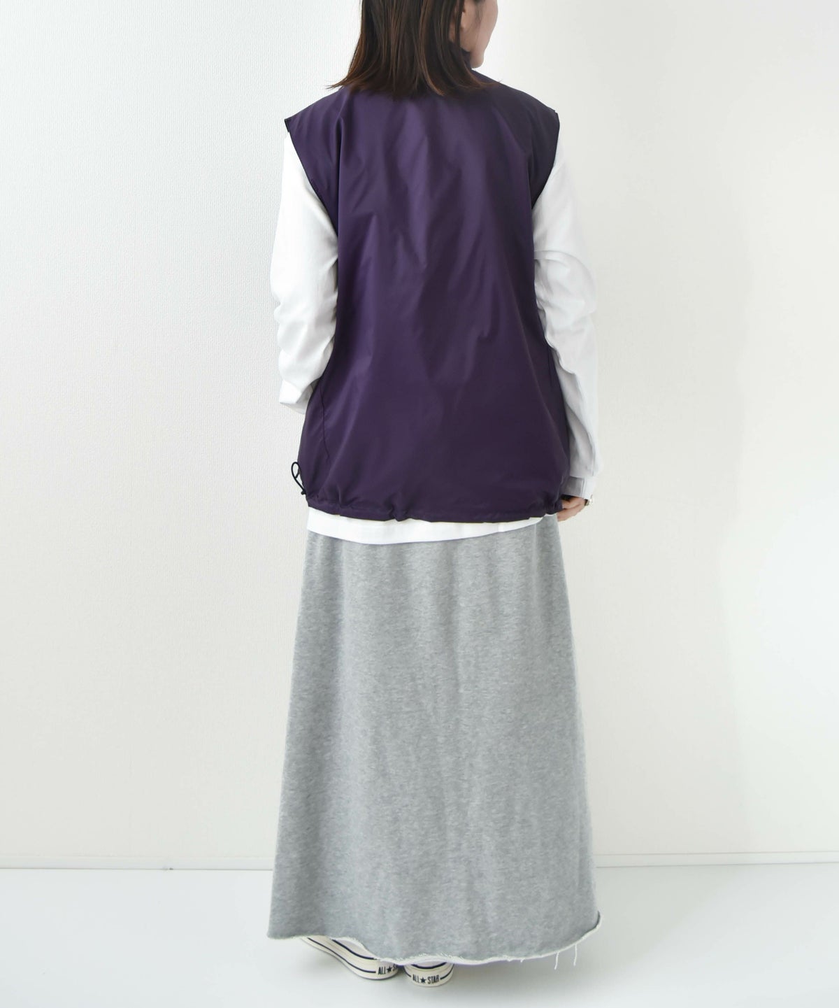 TAION｜NON DOWN MOUNTAIN REVERSIBLE W-JIP VEST [[TAION-R002WZNDMT]][D]