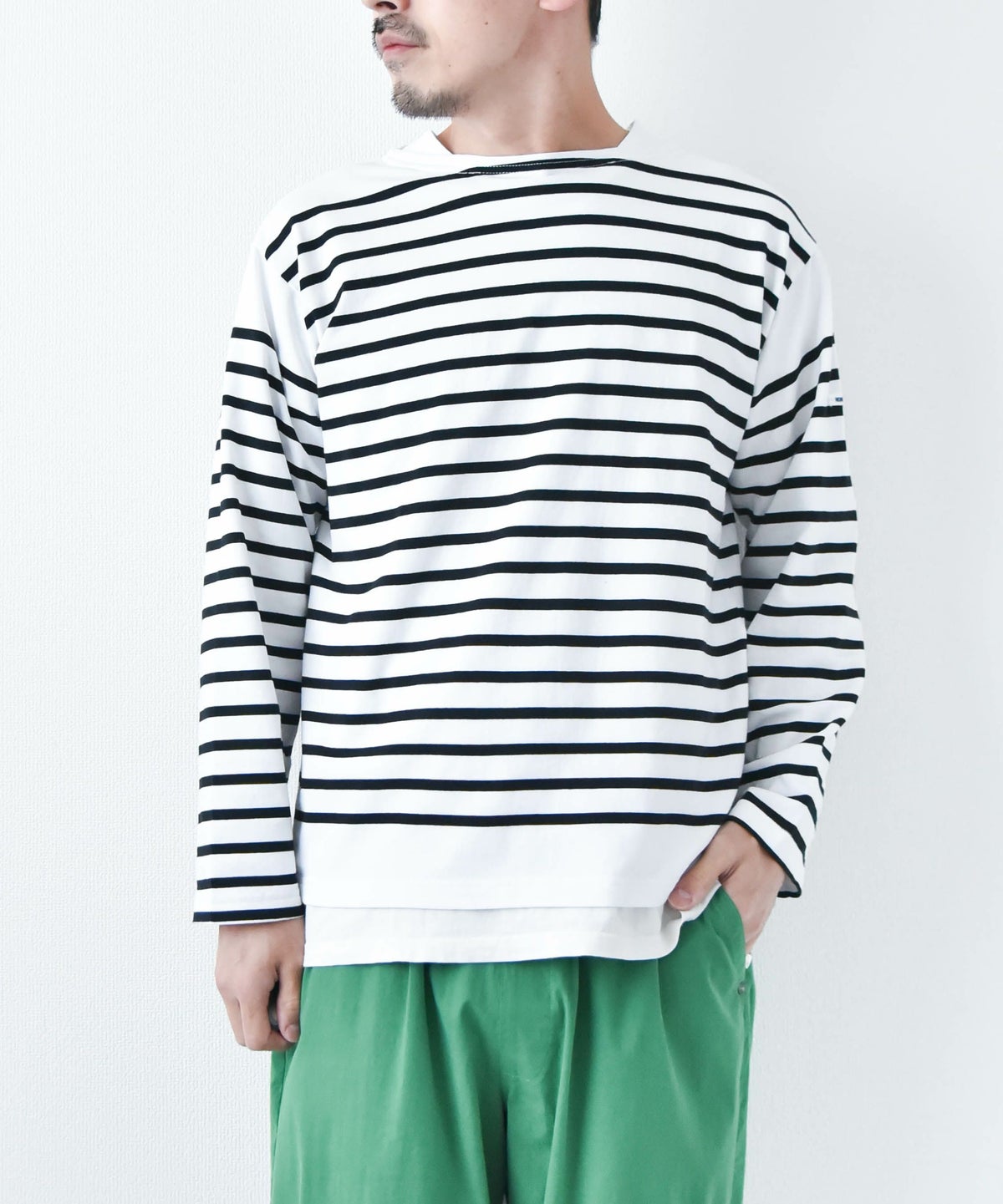 MONT KEMMEL｜ボーダーバスクシャツ [[MKL-000-251001]][D]