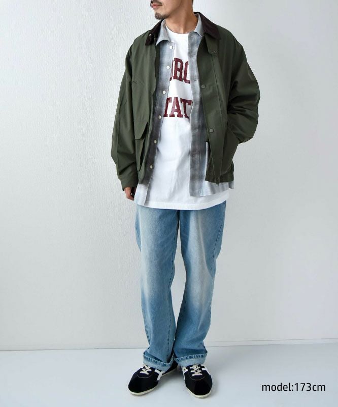 Barns｜Indigo Cotton Faded Check Shirt 長袖チェックシャツ[[BR-25139]][D]