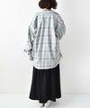 Barns｜Indigo Cotton Faded Check Shirt 長袖チェックシャツ[[BR-25139]][D]
