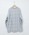 Barns｜Indigo Cotton Faded Check Shirt 長袖チェックシャツ[[BR-25139]][D]