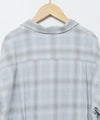 Barns｜Indigo Cotton Faded Check Shirt 長袖チェックシャツ[[BR-25139]][D]