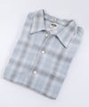 Barns｜Indigo Cotton Faded Check Shirt 長袖チェックシャツ[[BR-25139]][D]