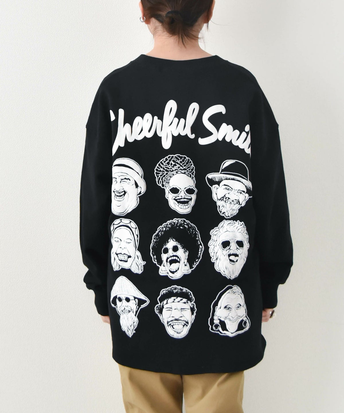 ジムマスター｜10.3oz Cheerful Smile スウェットビッグTee [[G421704-25]][D]