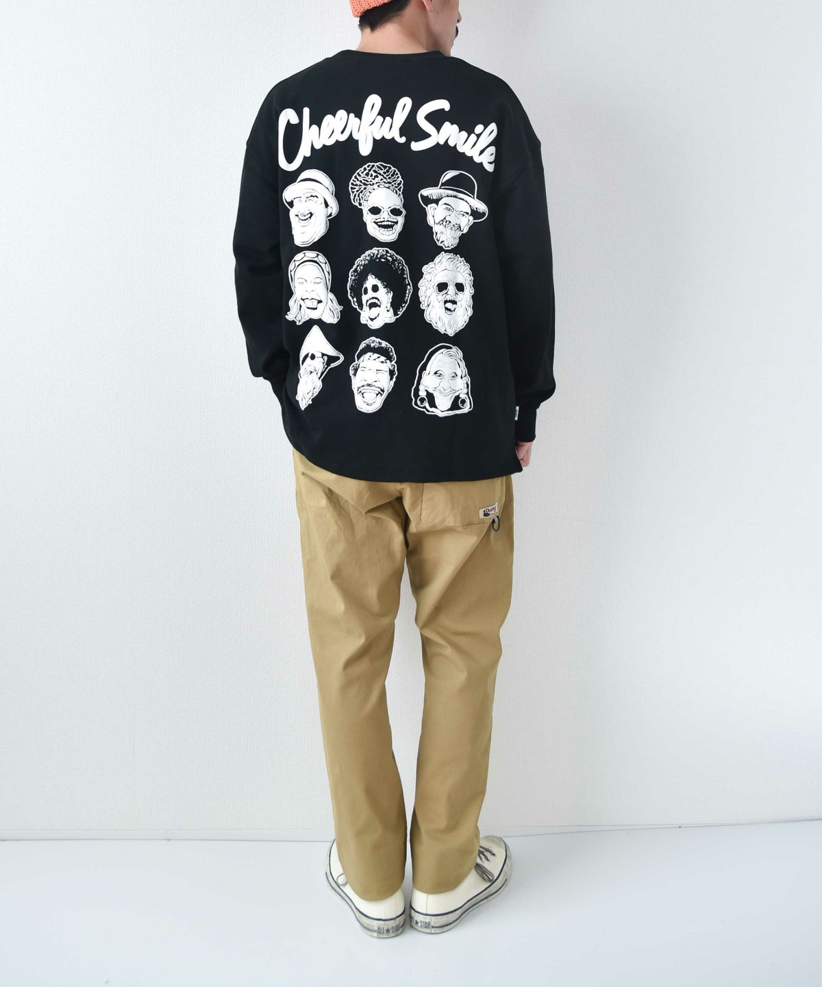 ジムマスター｜10.3oz Cheerful Smile スウェットビッグTee [[G421704-25]][D]