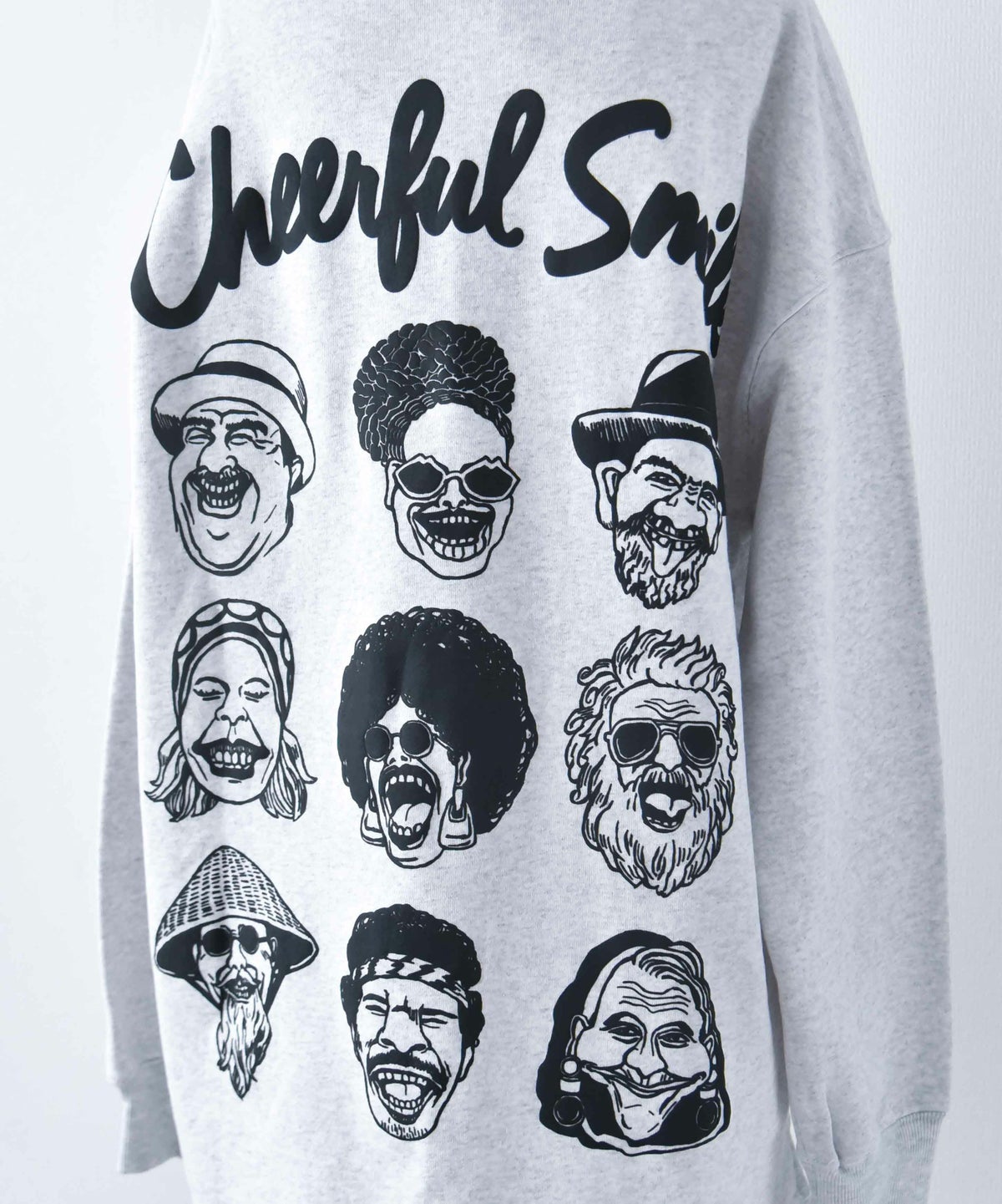 ジムマスター｜10.3oz Cheerful Smile スウェットビッグTee [[G421704-25]][D]