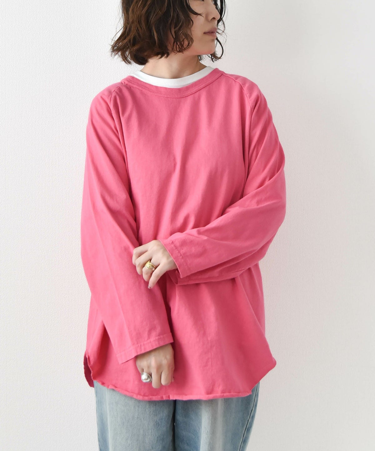 WALLA WALLA SPORT｜7分丈ベースボールTEE [[3/4 BASEBALL TEE SOLID-25SS]][D]