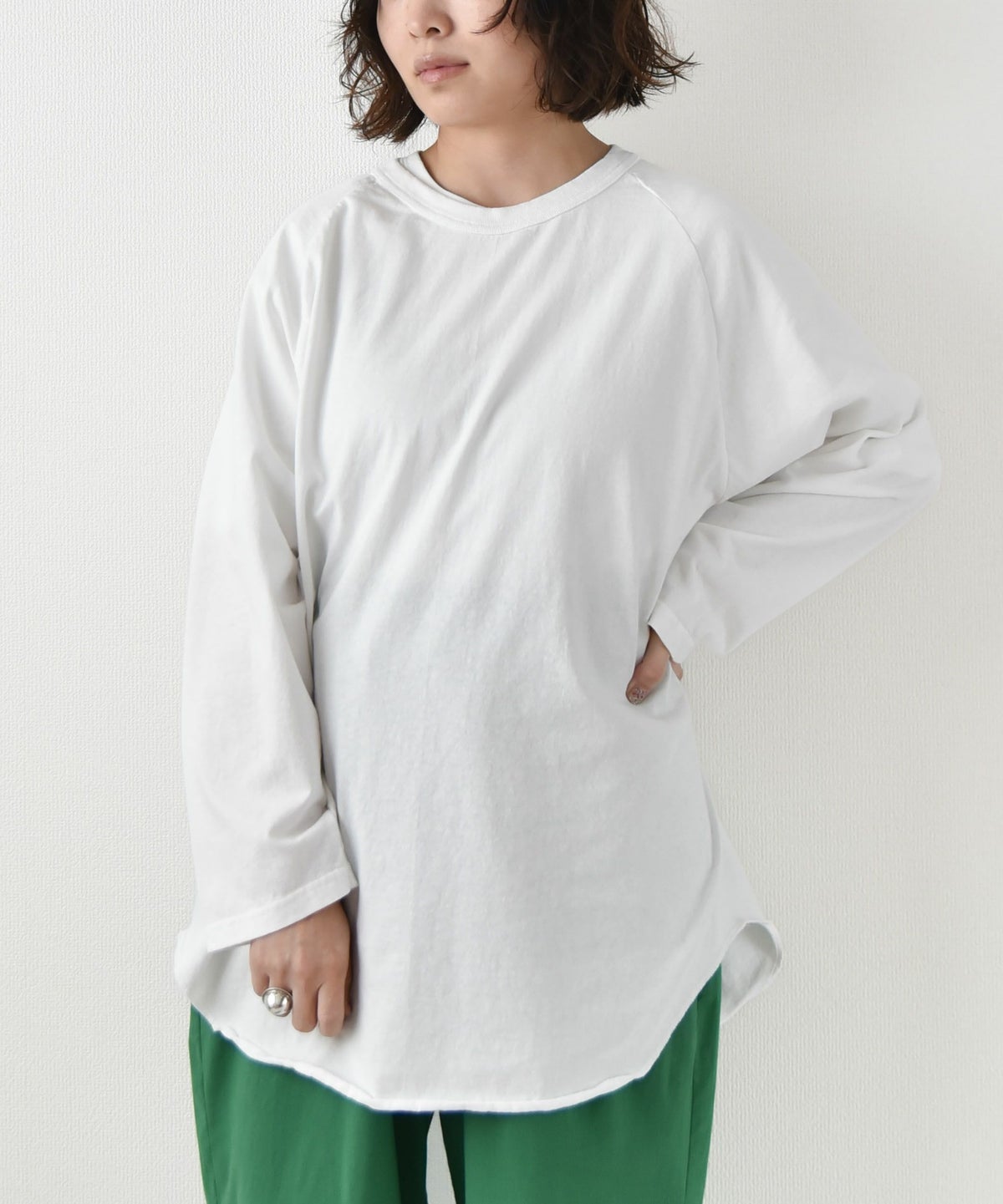 WALLA WALLA SPORT｜7分丈ベースボールTEE [[3/4 BASEBALL TEE SOLID-25SS]][D]