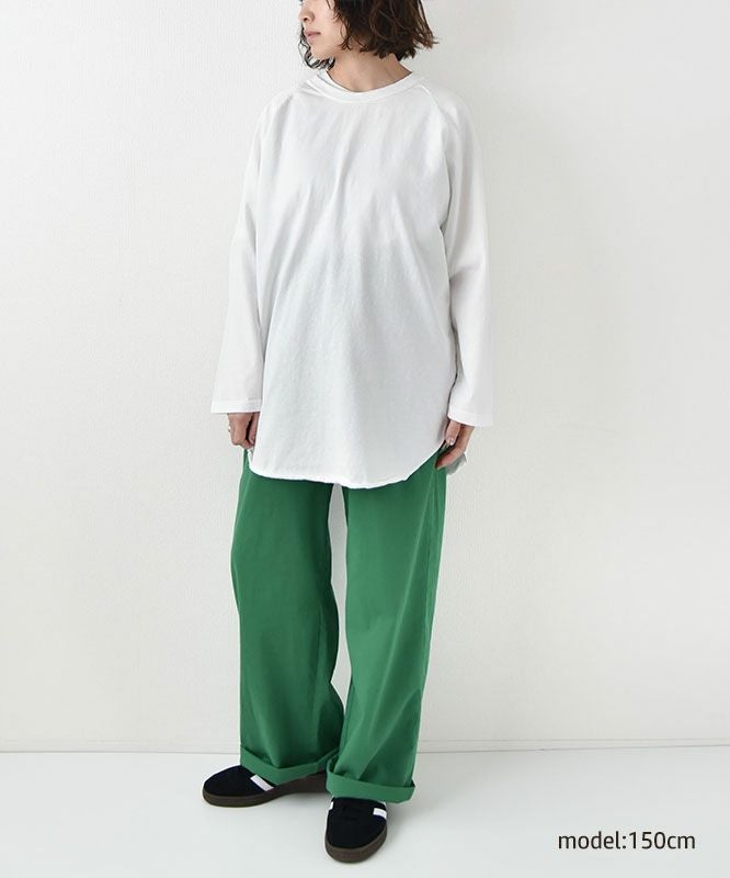 WALLA WALLA SPORT｜7分丈ベースボールTEE [[3/4 BASEBALL TEE SOLID-25SS]][D]