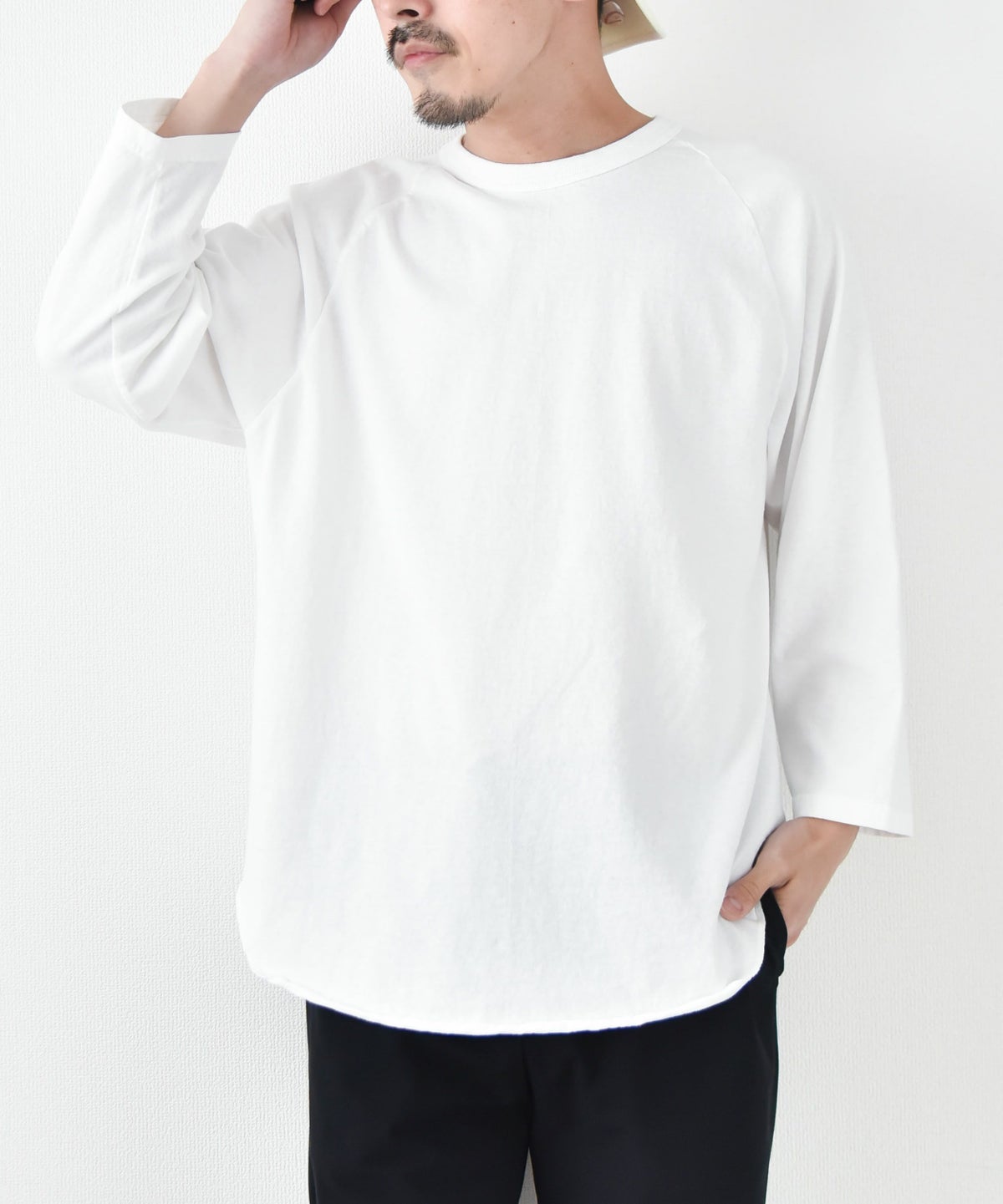 WALLA WALLA SPORT｜7分丈ベースボールTEE [[3/4 BASEBALL TEE SOLID-25SS]][D]