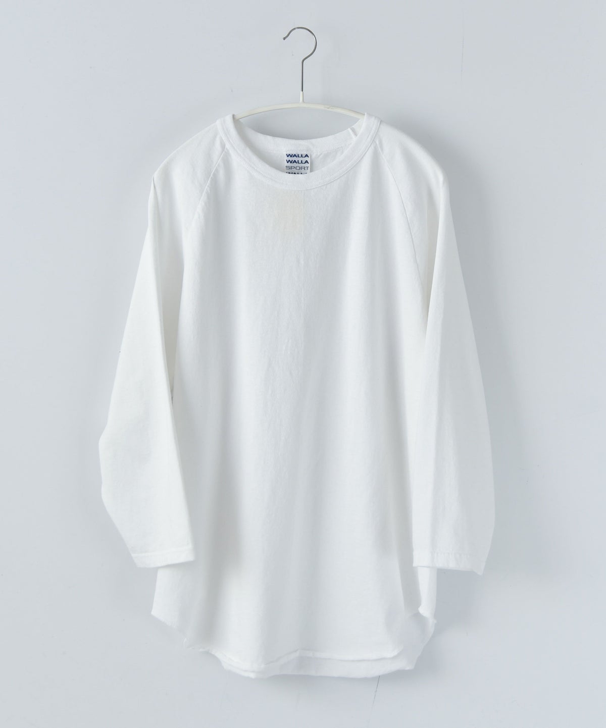 WALLA WALLA SPORT｜7分丈ベースボールTEE [[3/4 BASEBALL TEE SOLID-25SS]][D]