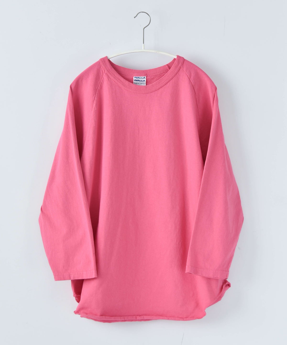 WALLA WALLA SPORT｜7分丈ベースボールTEE [[3/4 BASEBALL TEE SOLID-25SS]][D]