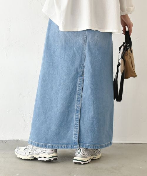 GRAMICCI｜ストレッチデニムAラインスカート [[GLSK5-SJP07]][C]