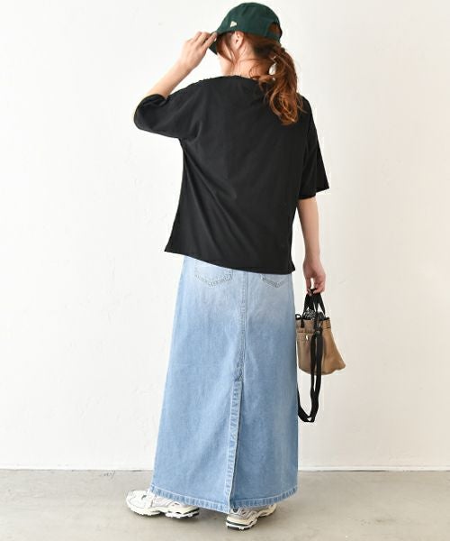 GRAMICCI｜ストレッチデニムAラインスカート [[GLSK5-SJP07]][C]