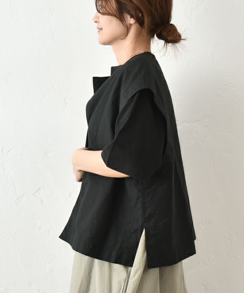 prit｜コットンリネンライトバックサテン2wayベスト [[P81501]][C]