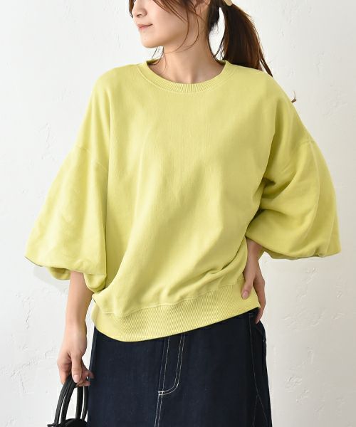 HEAVENLY｜バルーンスリーブ裏毛カットソー [[2512154]][C]