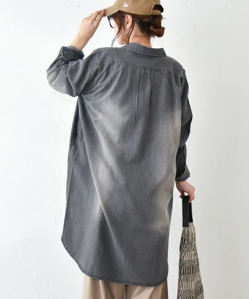 HUMS｜デニムシャツチュニック [[RNK-0930]][C]