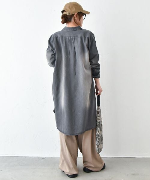 HUMS｜デニムシャツチュニック [[RNK-0930]][C]