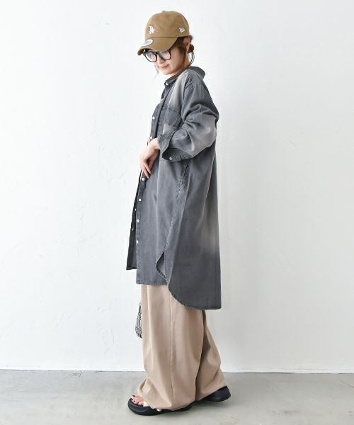 HUMS｜デニムシャツチュニック [[RNK-0930]][C]