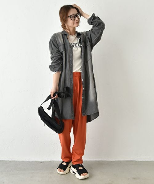 HUMS｜デニムシャツチュニック [[RNK-0930]][C]