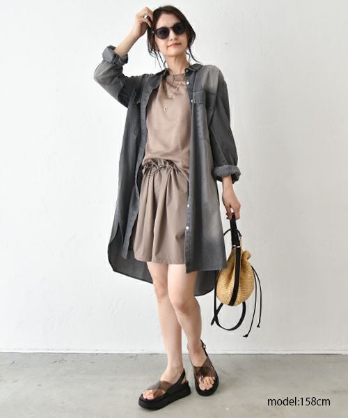 HUMS｜デニムシャツチュニック [[RNK-0930]][C]