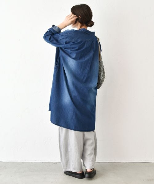 HUMS｜デニムシャツチュニック [[RNK-0930]][C]