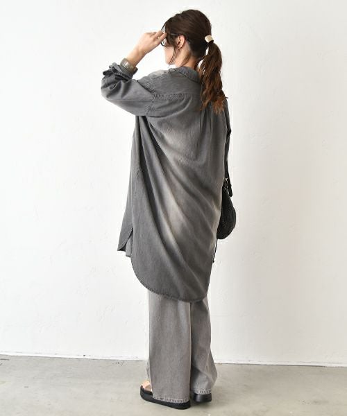 HUMS｜デニムシャツチュニック [[RNK-0930]][C]