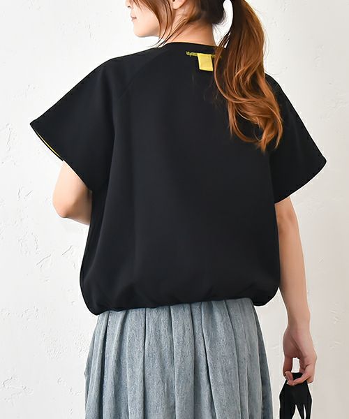 Gives a sense of fullment｜配色ラグラン半袖スウェット [[851324]][C]