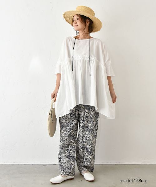 （ｇ）｜ウエストギャザーチュニック [[g_572]][C]