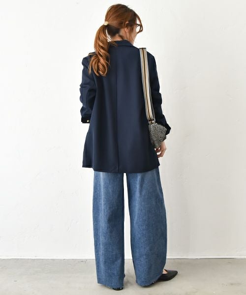 HUMS｜裾ダメージカーブデニムパンツ [[C-5066]][C]