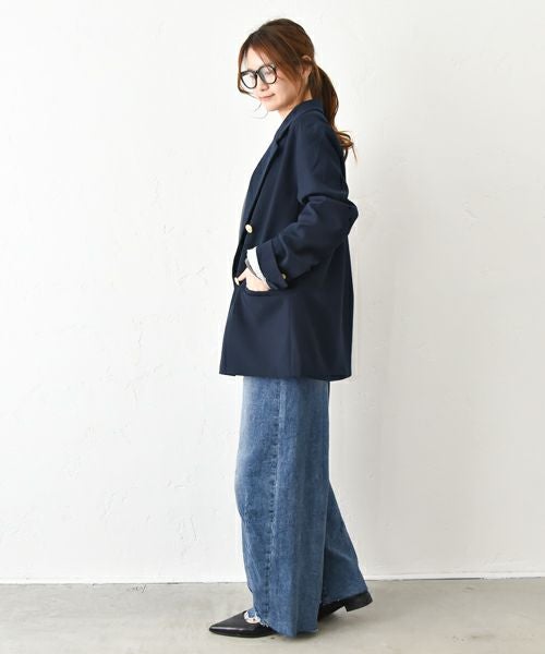 HUMS｜裾ダメージカーブデニムパンツ [[C-5066]][C]