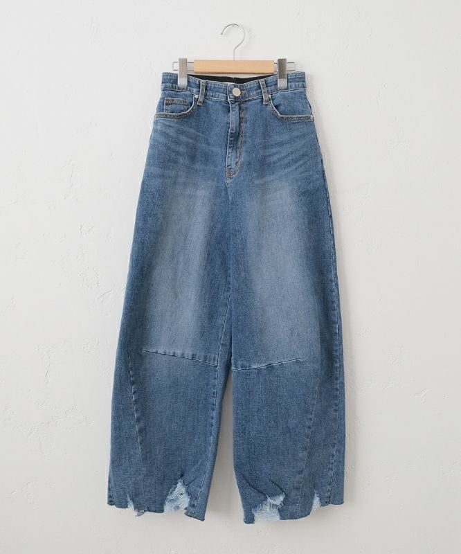 HUMS｜裾ダメージカーブデニムパンツ [[C-5066]][C] | ma28 ONLINE STORE