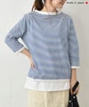 and quarter｜ボーダー7分袖カットソー [[MA-051]][C]