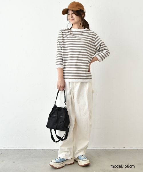and quarter｜ボーダー7分袖カットソー [[MA-051]][C]