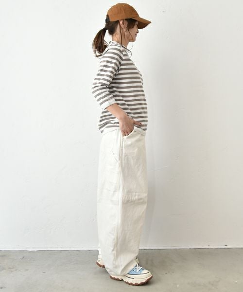 and quarter｜ボーダー7分袖カットソー [[MA-051]][C]