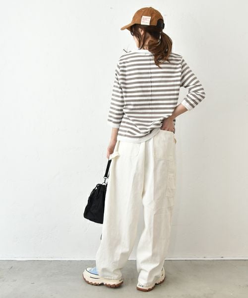 and quarter｜ボーダー7分袖カットソー [[MA-051]][C]