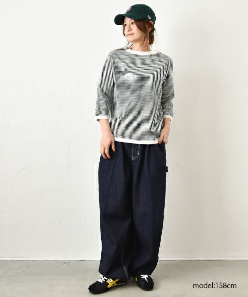 and quarter｜ボーダー7分袖カットソー [[MA-051]][C]