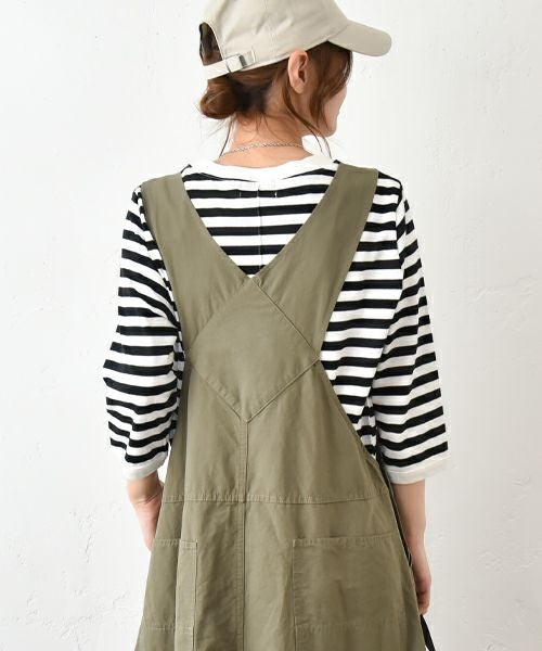 and quarter｜ボーダー7分袖カットソー [[MA-051]][C]