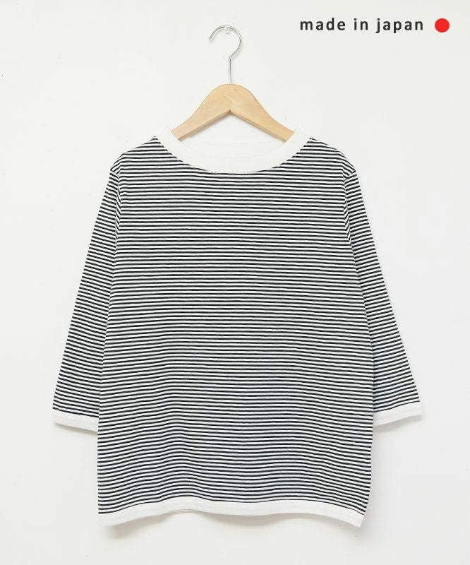 and quarter｜ボーダー7分袖カットソー [[MA-051]][C]