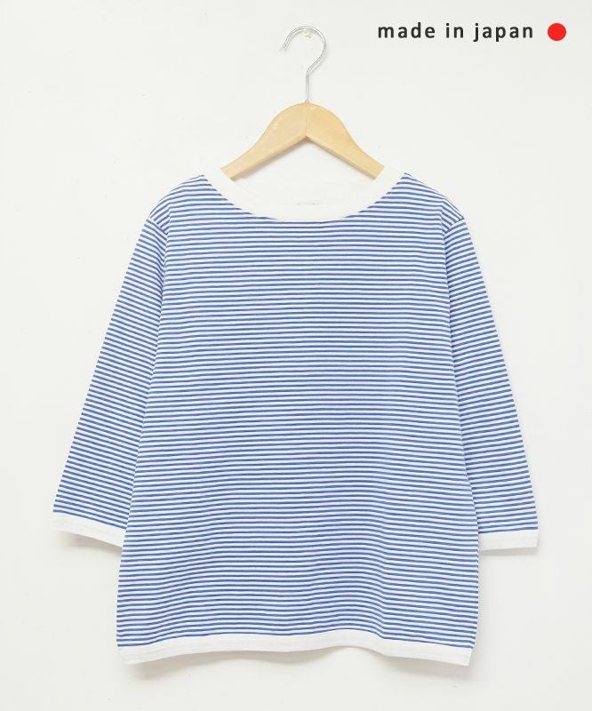 and quarter｜ボーダー7分袖カットソー [[MA-051]][C]
