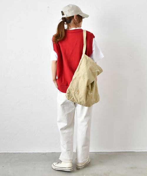 her.｜天竺Vネックベスト [[661024]][C]