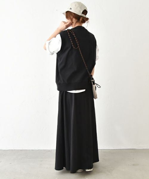 her.｜天竺Vネックベスト [[661024]][C]