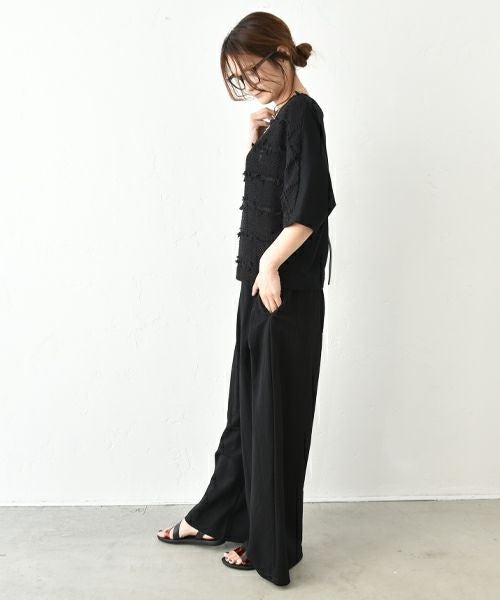 malla｜フリンジチェックプルオーバー [[mo51UT311]][C]