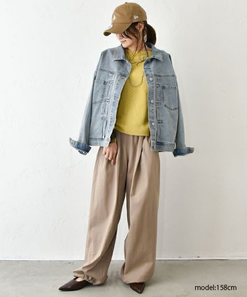 HUMS｜ボートネックリブドルマンプルオーバー [[10070122]][C]