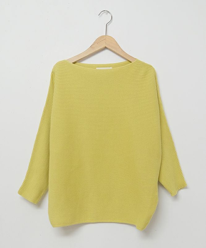 HUMS｜ボートネックリブドルマンプルオーバー [[10070122]][C]