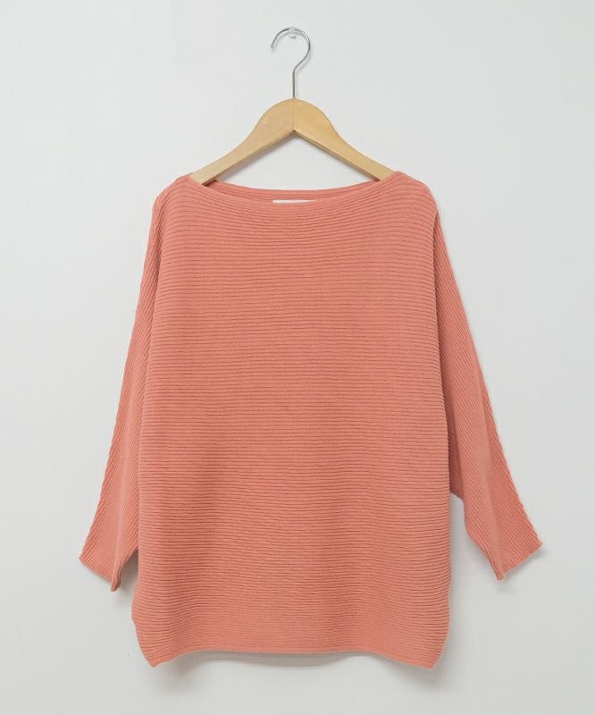 HUMS｜ボートネックリブドルマンプルオーバー [[10070122]][C]