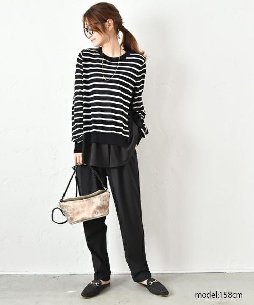 HUMS｜ストレッチテーパードパンツ [[RNK-2531]][C]