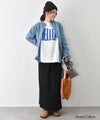 Our.｜ノーカラー綿麻デニムシャツ [[131184H]][C]